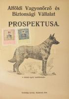 1914 Alföldi Vagyonörző és Biztonsági Vállalat prospektusa 8p. (Magánnyomozó és vagyonvédelmi cég bemutatkozó reklámja )
