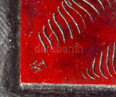 Tavaszy Noémi (1927-2018): Krisztus-kereszt az erdőn (Ady Endre). Fém nyomódúc-klisé. Jelzett a dúco...