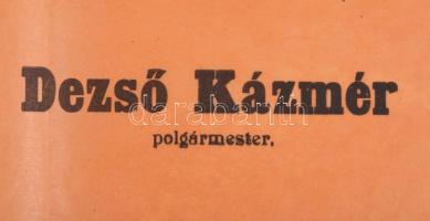 1942 Nagykőrös. A zsidók tulajdonában lévő kisebb ingatlanok átengedése c. polgármesteri rendelet. N...