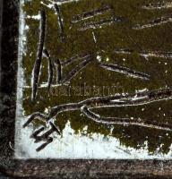 Tavaszy Noémi (1927-2018): Károly híd (Prága). Fém nyomódúc-klisé. Jelzett a dúcon. 10x7 cm