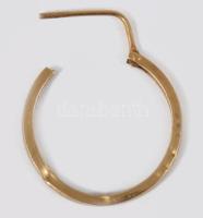 14K arany (Au) 2x fél pár fülbevaló 2 g + 9 K arany karika fülbevaló 0,9g