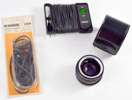 Hauser távkioldó 9 m hosszú, Hauser 3 m hosszabító kábel, Itorex teleconverter bőr tokkal