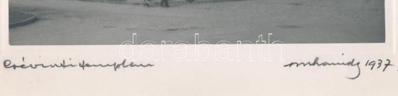 1937 Orphanidesz János (1876-1939): Pasaréti téri (Csévi úti templom) art deco templom . jelzett vin...