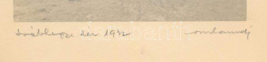 1937 Orphanidesz János (1876-1939): Svábhegyi tél jelzett vintage fotóművészeti alkotás, művészfóliá...