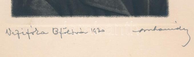 1930 Orphanidesz János (1876-1939): Vizifóka Balatonföldváron jelzett vintage fotóművészeti alkotás,...