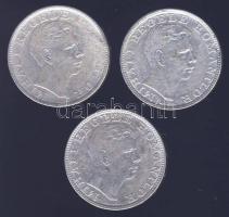 Románia 1942. 200L Ag (3x) T:2,3