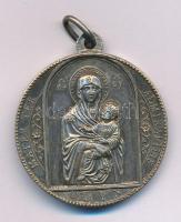 Franciaország DN "Csodálatos Anya / Szent Alajos, imádkozzál értünk!" kétoldalas fém vallási medál füllel. Szign.: "Penin Poncet" (37mm) T:XF, patina France ND "Mater ter admirabilis / S. Aloysi Gonzaga ora pro nobis" two-sided religion medal with ear. Sign.: "Penin Poncet" (37mm) C:XF, patina