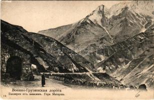 Grúz katonai út, Majorsha-hegy / Mountain Majorsha (Georgia), Georgian Military Road (ázott / wet damage)