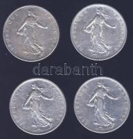 Franciaország 1913-19. 1Fr Ag (4x) T:2/3,3