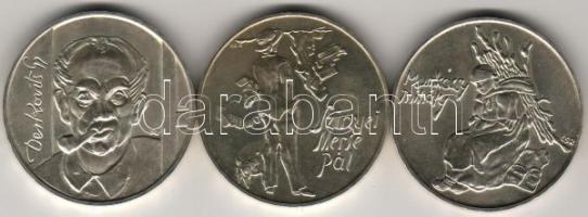 1976 "Festők I" sor  3x200Ft ezüst  T:BU