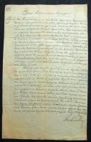 1804 Helytartótanácsi levél József nádor saját kezű aláírásával