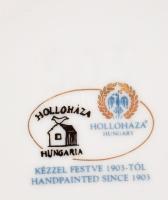 Hollóházi olasz kaspó mintás váza és korsó, jelzett, hibátlan, m: 15-16,5 cm