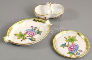 Herendi VBO mintás ékszeres tálka, hamuzó és fűszerkínáló, jelzett, hibátlan, h: 11,5 cm