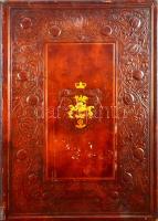 Mikes Kelemen: Zágoni Mikes Kelemen Törökországi levelei. A magyar királyi kormány támogatásával, II. Rákóczi Ferencz hamvainak hazaszállítása alkalmából készült emlékkiadás. Edvi Illés Aladár illusztrációival. Budapest, 1906. Franklin-Társulat Magyar Irodalmi Intézet és Könyvnyomda. LXXX + [2] + 233 + [1] p. + 39 t. (36 színes) + 3 hasonmás (két kétleveles, egy egyleveles). Folio. Egyetlen díszkiadás. A bevezető tanulmányokat írták: Négyesy László, Thaly Kálmán, Beöthy Zsolt, Szily Kálmán, Erődi Béla. A leveleket az eredeti kézirat alapján kiadja: Miklós Ferencz. A képeket, eredeti felvételei alapján festette s a díszítéseket rajzolta: Edvi Illés Aladár. Mikes Kelemen (1690-1761) Törökországi levelei a magyar rokokó próza legnagyszerűbb alkotása, mely egészen 1794-ig maradt kéziratban. Szövegközti rajzokkal és színes táblákkal, könyvdíszekkel gazdagon illusztrált díszalbumunk az emigrációba kényszerült fejedelem 1906. évi hazai újratemetése alkalmából készült. Edvi Illés Aladár akvarelljein megelevenednek a száműzött udvar rodostói életkörülményei, lakókörnyezete; a keleties architektúrájú látképeket és enteriőröket emlékezetesen ellenpontozzák az erdélyi Zágonról, Mikes szülőföldjéről készített, bensőséges hangulatú festmények. Valamennyi tábla és hasonmás előtt feliratozott hártyapapír. Díszesen aranyozott, kiadói egészbőr díszkötésben, selyem moaré borítású előzékekkel. Az első kötéstáblán, rövidebbik oldalára állított téglalap formájú keretben aranyozott, dombornyomású címer: Rákóczi római szent birodalmi hercegi címere. Körülötte dombor- és vaknyomásos szecessziós növényi ornamentikájú díszekkel, a tábla alsó részébe, középen a könyvet kiadó cég neve: "Grill Károly Könyvkiadó Vállalata" préselve. Gerincén és hátsó tábláján szintén dombor- és vaknyomásos szecessziós növényi ornamentikájú díszítés. A kötés szignált: "Leszik K. könyvkötő, Budapest". Gerincén kis sérüléssel. A hártyapapírok foltosak, egy sérült, de összeségében dekoratív példány.