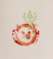 Hollóházi Lantosfiú. Jelzett, kézzel festett, hibátlan, m: 22,5 cm