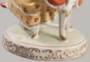 Hollóházi Kottásnő. Jelzett, kézzel festett, hibátlan, m: 23 cm