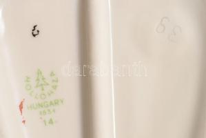 Hollóházi Íbiszpár. Jelzett, kézzel festett, hibátlan, m: 17 cm