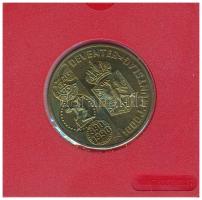 Hollandia 1990. 1 ECU sárgaréz "Deventer pénzverde 1000. évfordulója" sérült fólia tokban,...