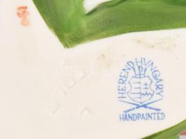 Herendi rózsa, jelzett, minimális kopással, 8x7 cm