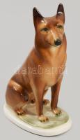 Zsolnay kutya. Jelzett, hibátlan, m: 12,5 cm