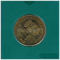 Hollandia 1990. 1 ECU sárgaréz "A Zutpher-i oklevél 800. évfordulója" sérült fólia tokban,...