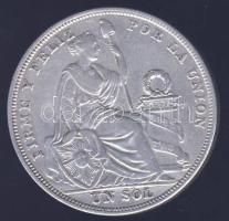 Peru 1924. 1Sol Ag T:3