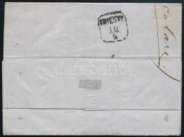 1863 2kr nyomtatványon / on printed matter "DEBRECZIN" - Triest