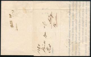 1864 2kr nyomtatványon / on printed matter "PESTH" - Fünfkirchen