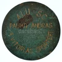 DN "Balaton" egyoldalas, öntött bronz emlékérem, hátoldalán névre szóló- és "ALU S.C....