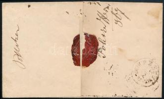 1867 15kr ajánlott levélen / on registered cover "RECOM" + "DUNA-FÖLDVÁR" - Pest