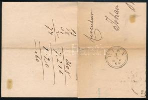 1869 2kr nyomtatványon / on printed matter "POZSONY" - Wien