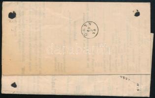 1869 2kr nyomtatványon (bőrnagykereskedő árjegyzéke) / on printed matter "SOPRON / OEDENBURG&qu...