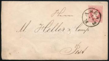 1868 5kr díjjegyes boríték / PS-cover "KASSA" - Pest