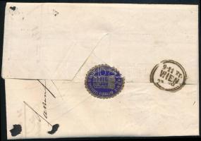 1867 5kr vízjeles bélyeg számlalevélen / 5kr with watermark on receipt "POZSONY" - Bécs