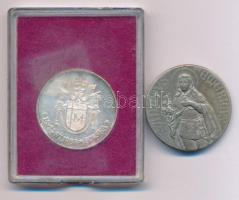 Vegyes, 2db-os vallási érem tétel, benne: DN "Sanctus Emericus / Patrona Hungariae" kétold...