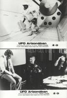 cca 1989 előtt készült, "UFO Amerikában" című amerikai film jelenetei és szereplői, 6 db vintage produkciós filmfotó (vitrinfotó, lobbyfotó) ezüst zselatinos fotópapíron, a használatból eredő (esetleges) kisebb hibákkal, 18x24 cm