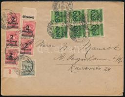 1923.nov.3. Inflációs levél 4 napos tarifával "DUSSELDORF"