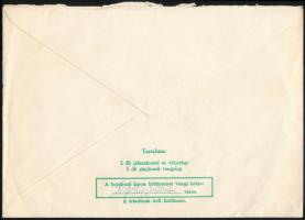 1977 KPM Autófelügyelet ajánlott díjjegyes boríték "IBRÁNY"