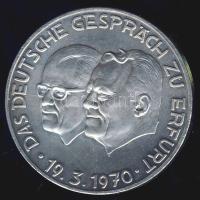 NDK 1970. Erfurti találkozó emlékére Ag T:2- kis ph. 25g