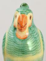 Herendi papagáj. Jelzett, hibátlan, kézzel festett, m: 11 cm