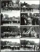 1971. május 1. A Metró Vállalat dolgozóinak társadalmi életéről készült képriport, részvétel a felvo...