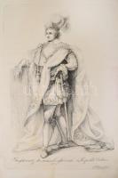 [A Lipót rend nagykeresztje] Grosskreutz der kaiser. oesterreich. Leopolds Orden. Wien, 1808. T. Fischer. Nagy méretű rézmetszet, selyem előzéklappal. 27,5x39,5 cm / Copper plate engraving.