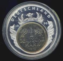 Németország 1990. Európai valuta Ag + 1970. 1DM T:PP 28.7g