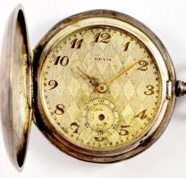 Reym ezüst (Ag) tokos zsebóra, hiányos, d: 4,5 cm, bruttó 61g