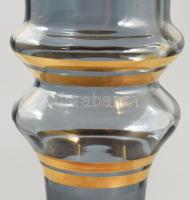 Szovjet design váza. Aranyozott, formába öntött, hibátlan 26 cm