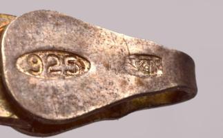 Aranyozott ezüst (Ag) fonott karlánc. jelzett 4,9 g 18 cm