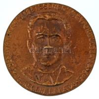 Nagy József (1931-) 1989. "Benda Kálmán születésének 75. évfordulójára - Debreceni barátai 1989. / Bocsai hadi népe" kétoldalas, öntött bronz emlékplakett (91mm) T:AU