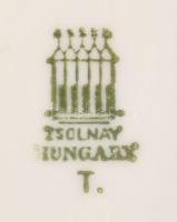 Zsolnay madárpár. Jelzett, hibátlan, 9x6x5,5 cm