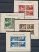 1947 Roosevelt fordított képállású kisívsor (180.000) (szokásos ráncok) / Mi 985-992 inverted mini sheets (usual creases)