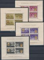 1947 Roosevelt fordított képállású kisívsor (180.000) (szokásos ráncok) / Mi 985-992 inverted mini s...